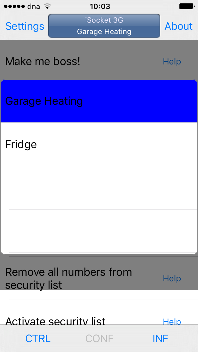 Remote cabin / Fridge - switch between iSocket units
