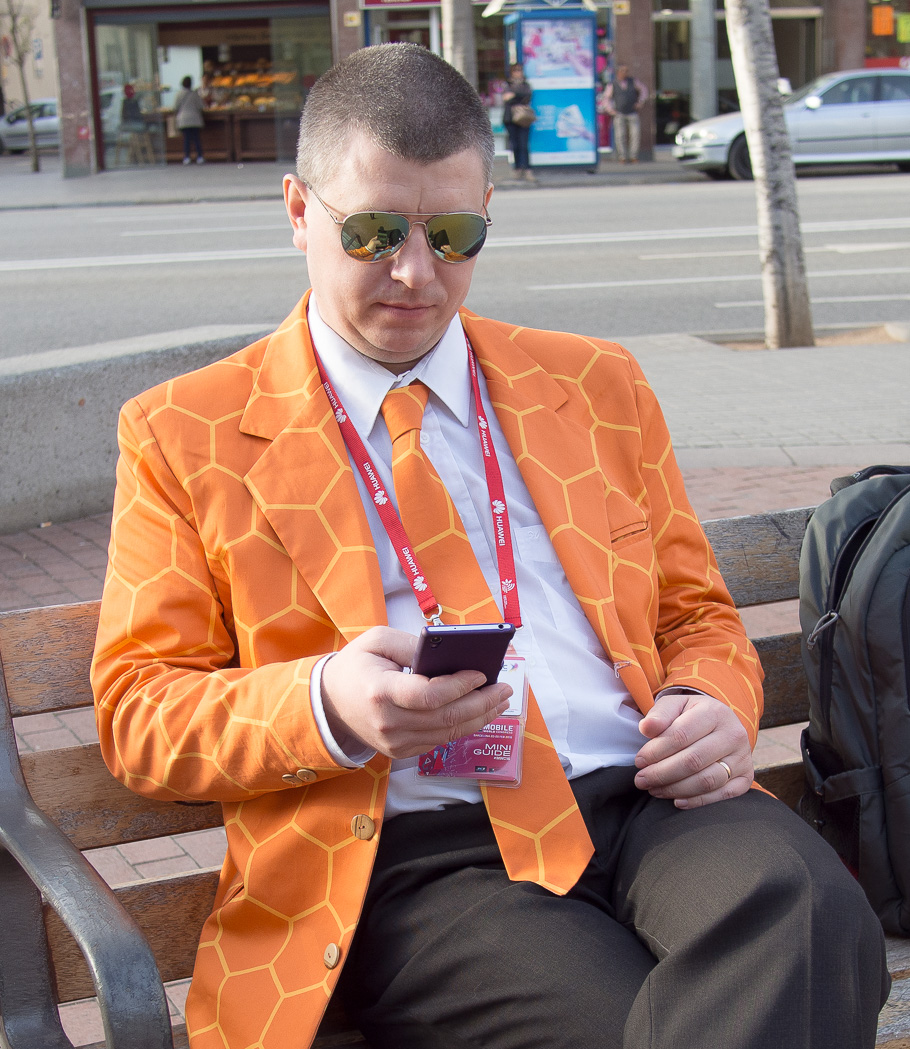 Man in orange jacket - CECO man