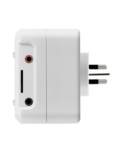 iSocket Environment Pro AU/NZ model back side - hole for temperature and alarm sensors