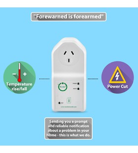 Temperature rise/drop alerts and power outage alerts to your mobile phone