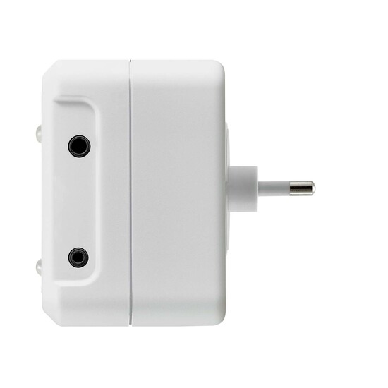 iSocket blackout alarm device -rear view, Italian and Chile