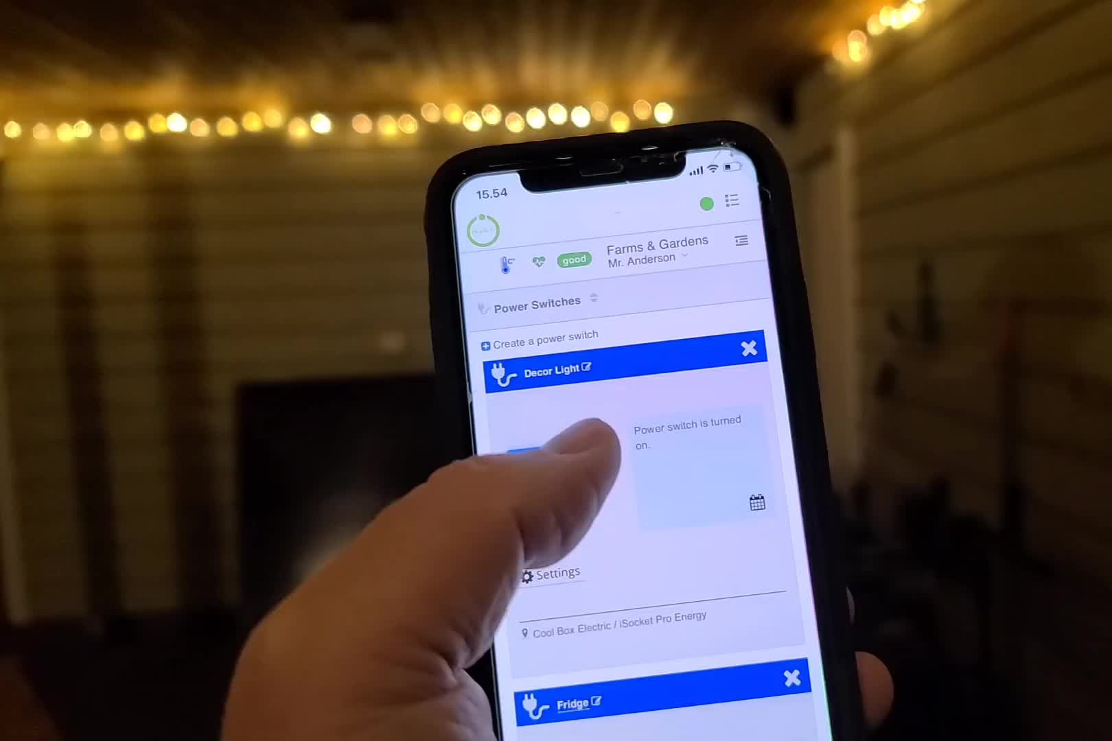 Remotely controlled lights with mobile phone (demo)